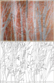 银妆 树林 枫树林 （注路径未闭合）