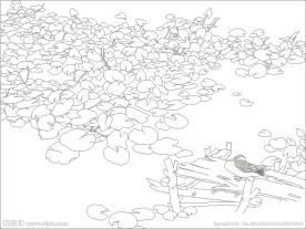 荷塘(未闭合路径)