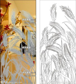 麦穗 稻穗 丰收（路径未闭合