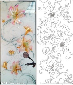 百合（路径未闭合）