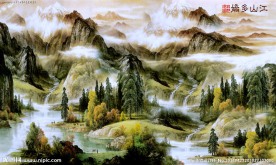 巨幅山水画