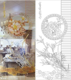 富贵容华 牡丹花 竹