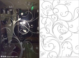 抽象图 线条图 树