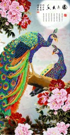 花开富贵钻石画