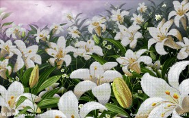 花开富贵钻石画