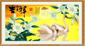 吉祥如意 天鹅