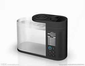 鱼缸时钟音箱模型