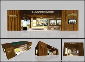 高档精致房展展位设计