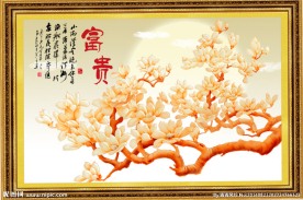 玉兰花 富贵图