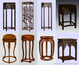 3D明清家具 花架