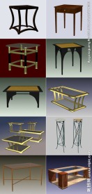 3D现代家具 茶几