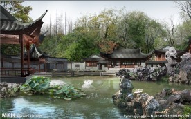 古典园林效果图