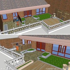 小型屋顶花园草图大师