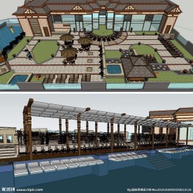 屋顶花园草图大师