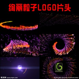 明亮绚丽的烟花logo