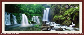 风景画流水