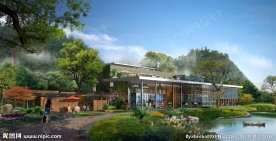 温泉会所建筑景观