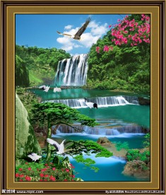 风景如画流水
