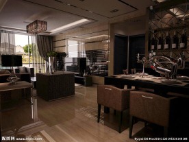 古典风格室内客厅3d模型