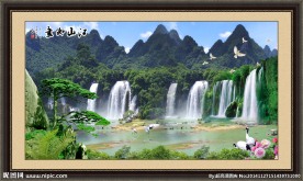 风景画流水生财