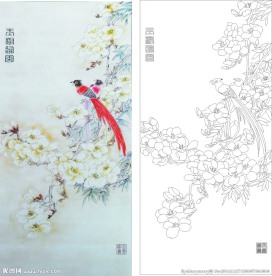 玉兰花 艺术玻璃 玉堂富贵