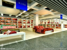 床上用品专卖店效果图