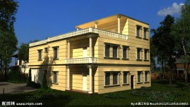 乡村别野外墙效果