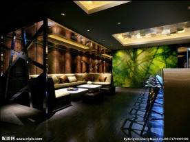 KTV吧台效果图