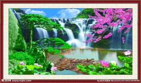风景画迎客松