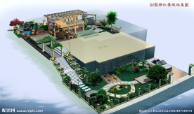 别墅绿化景观设计图