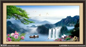 山水风景装饰画