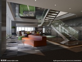 会所双层效果图