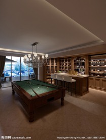 台球桌室效果图