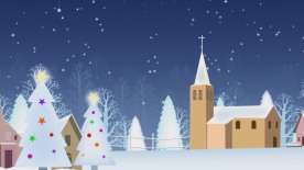 卡通圣诞雪人雪花飘LED儿童背