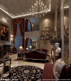 别墅客厅效果图