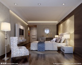 酒店包间卧室效果图
