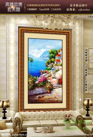 风景画 海边风情 玄关壁画