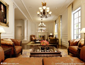欧式客厅效果图