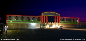 厂区亮化 夜晚 亮化 泛光灯