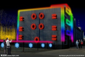 厂区亮化 夜晚 亮化 泛光灯