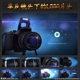 个性单反镜头创意片头AE模板