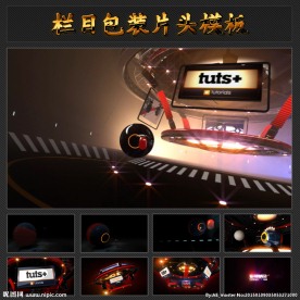 科幻机械球AE片头模板