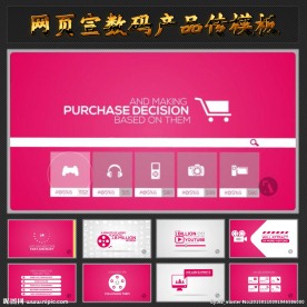 MG风格数码展示模板