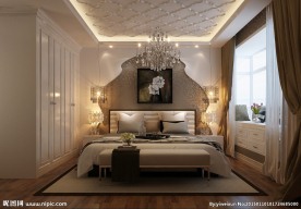 简欧温馨主卧室