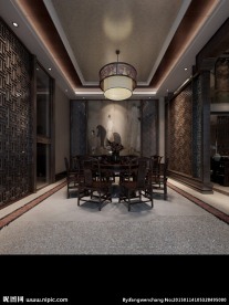 中式餐厅效果图