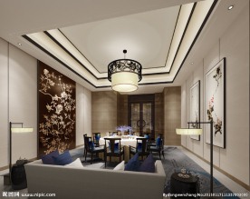 中式包房效果图