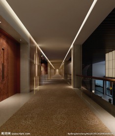 酒店走廊效果图