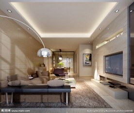 简洁客餐厅效果图