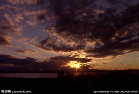 实拍日落影视素材11