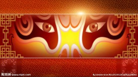 京剧脸谱城墙皇宫led素材